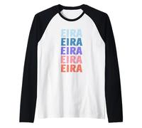 Nombre de Regalo Divertido Eira Personalizado Primer Nombre Camiseta Manga Raglan
