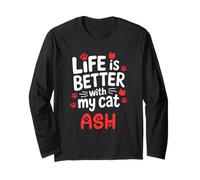 Nombre del Gato Ash Life Is Better with My Cat Ash Manga Larga