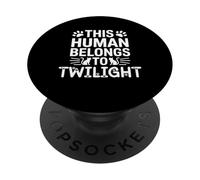 Nombre del gato Crepúsculo Humano pertenece al nombre del gato Crepúsculo PopSockets PopGrip Adhesivo