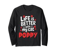 Nombre del Gato Poppy Life Is Better with My Cat Poppy Manga Larga