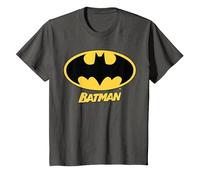 Nombre del Logotipo de Batman de DC Kids Camiseta, Niños, Asfalto, 6 años