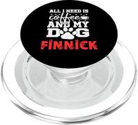 Nombre del Perro Finnick Todo lo Que Necesita es café Mi Perro Llamado Finnick PopSockets PopGrip para MagSafe
