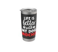 Nombre del perro Jasper All In Need Is Coffee My Dog Named Jasper Vaso térmico de acero inoxidable de doble pared