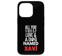 Nombre del perro Xavi: ¡Todo lo que necesitas es amor! Carcasa para iPhone 13 Pro