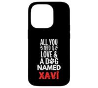 Nombre del perro Xavi: ¡Todo lo que necesitas es amor! Carcasa para iPhone 14 Pro