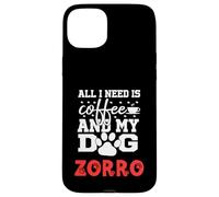 Nombre del Perro Zorro Todo lo Que Necesita es café Mi Perro Llamado Zorro Carcasa para iPhone 15 Plus