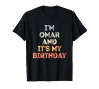 Nombre divertido de cumpleaños de Omar Es mi cumpleaños Camiseta