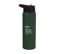 Nombre Emma personalizable con texto en alemán "Frau Definition Name" Stainless Steel Insulated Water Bottle