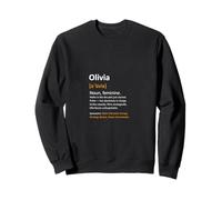 Nombre Olivia con Texto Personalizado para Mujer Definition Name Sudadera
