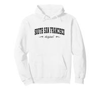 Nombre Original de la Ciudad Natal Retro de South San Francisco California Sudadera con Capucha