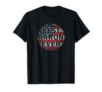 Nombre personalizado Aaron I Love Aaron USA estilo vintage Fun Camiseta