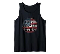 Nombre Personalizado Bennett I Love Bennett USA Estilo Vintage Camiseta sin Mangas
