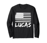 Nombre Personalizado de cumpleaños de Lucas Citizenship Manga Larga