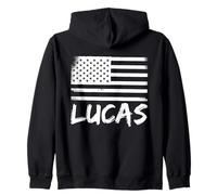 Nombre Personalizado de cumpleaños de Lucas Citizenship Sudadera con Capucha