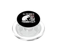 Nombre Personalizado de Gato Trixie Cute Kitten Pet Lover PopSockets PopGrip para MagSafe