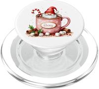 Nombre Personalizado de Papá Noel de ébano PopSockets PopGrip para MagSafe