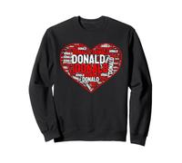 Nombre Personalizado Donald I Love Donald Vintage Sudadera