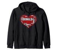Nombre Personalizado Donald I Love Donald Vintage Sudadera con Capucha
