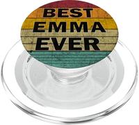 Nombre Personalizado Emma I Love Emma Retro Vintage Style PopSockets PopGrip para MagSafe