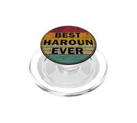 Nombre Personalizado Haroun I Love Haroun Retro Vintage Style PopSockets PopGrip para MagSafe