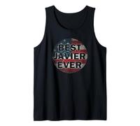 Nombre Personalizado Javier I Love Javier USA Vintage Style Camiseta sin Mangas