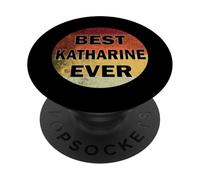 Nombre personalizado Katharine I Love Katharine estilo vintage PopSockets PopGrip Adhesivo