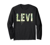 Nombre Personalizado Levi Camo Niño Militar Cumpleaños Padre Hijo Manga Larga