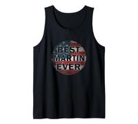 Nombre Personalizado Martin I Love Martin USA Vintage Style Camiseta sin Mangas