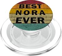 Nombre Personalizado Nora I Love Nora Retro Vintage Style PopSockets PopGrip para MagSafe