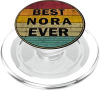 Nombre Personalizado Nora I Love Nora Retro Vintage Style PopSockets PopGrip para MagSafe