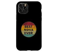 Nombre Personalizado Nova I Love Nova Retro Vintage Style Carcasa para iPhone 11 Pro