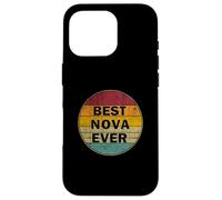 Nombre Personalizado Nova I Love Nova Retro Vintage Style Carcasa para iPhone 16 Pro