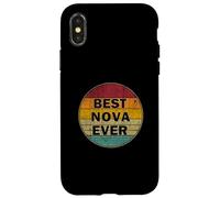 Nombre Personalizado Nova I Love Nova Retro Vintage Style Carcasa para iPhone X/XS