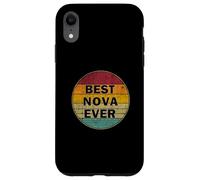 Nombre Personalizado Nova I Love Nova Retro Vintage Style Carcasa para iPhone XR