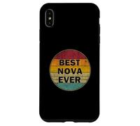 Nombre Personalizado Nova I Love Nova Retro Vintage Style Carcasa para iPhone XS MAX