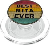 Nombre Personalizado Rita I Love Rita Retro Vintage Style PopSockets PopGrip para MagSafe