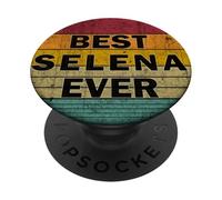 Nombre Personalizado Selena I Love Selena Retro Vintage Style PopSockets PopGrip Adhesivo