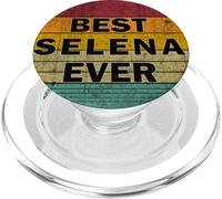 Nombre Personalizado Selena I Love Selena Retro Vintage Style PopSockets PopGrip para MagSafe