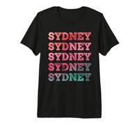 Nombre Personalizado Sydney I Love Sydney Vintage Camiseta Premium
