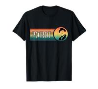 Nombre Poirot con sombrero bigote colores vintage Camiseta