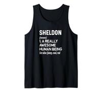Nombre Sheldon - Definición de Nombre Divertido - Diccionario de Nombres Camiseta sin Mangas