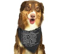 Nombres de 13 Soldados caídos Nunca se olvidan de Verano Perro Bandanas niño Granel Mascota Bufanda Ajustable Suave triángulo Baberos Accesorios para pequeños medianos Grandes Cachorros Gatos