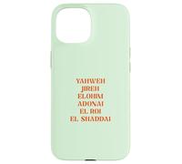 Nombres De Dios Yahweh El ROI Jireh Christian Carcasa para iPhone 15