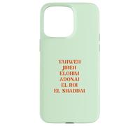 Nombres De Dios Yahweh El ROI Jireh Christian Carcasa para iPhone 15 Pro MAX