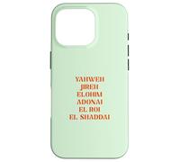 Nombres De Dios Yahweh El ROI Jireh Christian Carcasa para iPhone 16 Pro