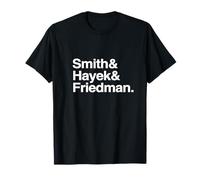 Nombres de economistas famosos: SMITH, HAYEK, FRIEDMAN Camiseta