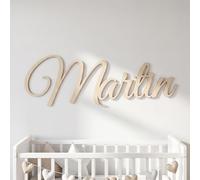 Nombres de Madera Personalizado para Pared y Puerta, Letras Decoración Infantil para Pared o Estantería, Regalo Recién Nacido y Baby Shower, Ideal para Bautizos y Cumpleaños，Envío Rápido desde España