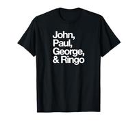 Nombres famosos: John, Paul, George y Ringo Camiseta
