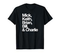Nombres famosos: Mick, Keith, Brian, Bill y Charlie Camiseta