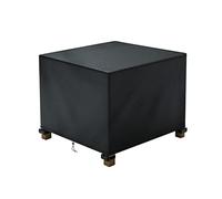 Nomiou Cubierta otomana impermeable cuadrada para patio, tela Oxford 600D, cubierta de muebles de patio con hebilla y tira reflectante, para muebles de comedor, picnic, mesas de café sillas…